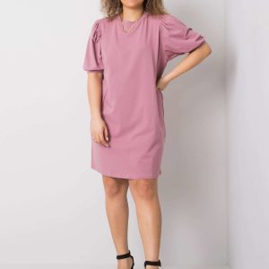 Wholesale Jasmine Dirty Pink Plus Size Cotton Dress