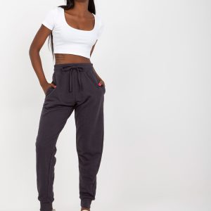 Wholesale Graphite Basic High Waist Sweatpants