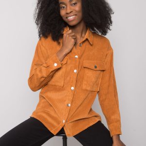 Wholesale Camel corduroy shirt Mary RUE PARIS