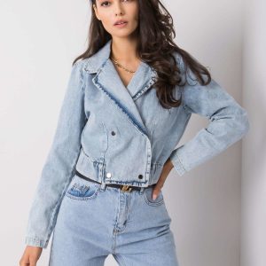 Wholesale Darlene RUE PARIS Women's Blue Denim Jacket