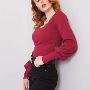 Wholesale Burgundy casual blouse Elsie RUE PARIS