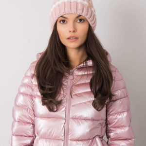 Wholesale Light pink hat with pompom