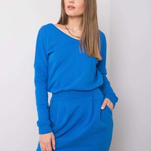 Wholesale Dark blue dress Kloe RUE PARIS