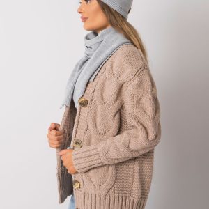 Wholesale Gray knitted winter set RUE PARIS