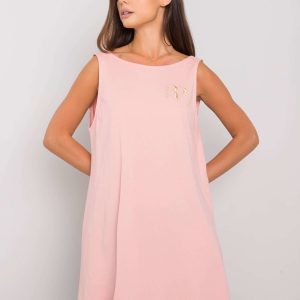 Wholesale Ramya RUE PARIS Pale Pink Cotton Dress