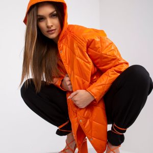 Wholesale Eleanor RUE PARIS Women's Orange Hooded Jacket