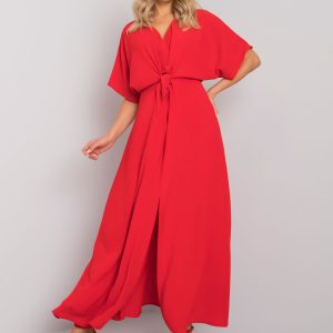 Wholesale Bethany RUE PARIS red slit dress