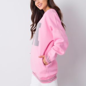 Wholesale Marie RUE PARIS pink sweatshirt