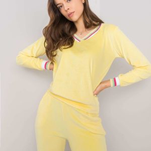 Wholesale Yellow velour set Esti RUE PARIS