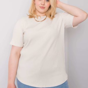 Wholesale Light beige plus size blouse Stella