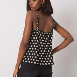 Wholesale Eima's black polka dot top RUE PARIS