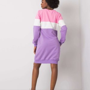 Wholesale Purple and pink dress Feliciana RUE PARIS