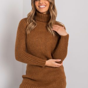 Wholesale Brown long turtleneck sweater Daventry RUE PARIS