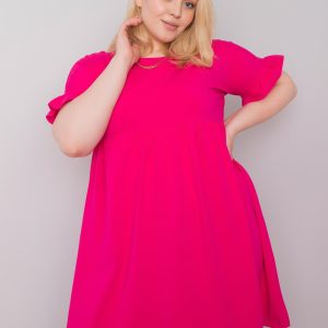 Wholesale Chiara Fuchsia Plus Size Dress