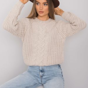 Wholesale Beige sweater with braids Jacksonville RUE PARIS