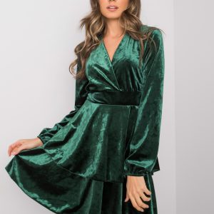 Wholesale Green velour dress Alice RUE PARIS