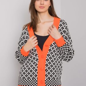 Wholesale Guarda RUE PARIS white and orange cardigan