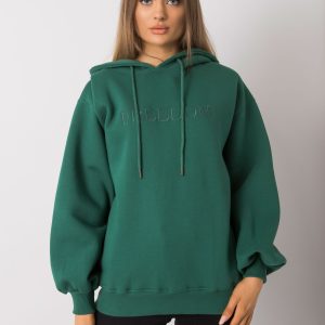 Wholesale Carris RUE PARIS dark green hoodie