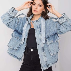 Wholesale Light blue denim jacket Kadeesh RUE PARIS