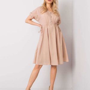 Wholesale Beige dress Kaia RUE PARIS