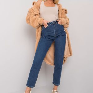 Wholesale Dark blue mom jeans with high waist trish