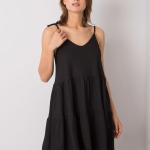 Wholesale Manon RUE PARIS black ruffle dress