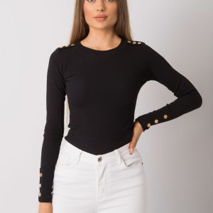 Wholesale Asheville RUE PARIS Black Long Sleeve Blouse