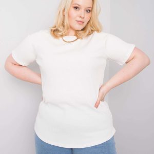 Wholesale Ecru blouse plus size ribbed Stella