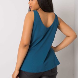 Wholesale Beitris RUE PARIS Cotton Plus Size Marine Top