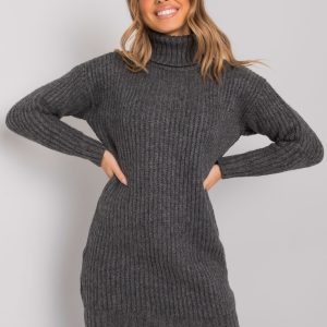 Wholesale Dark Grey Long Turtleneck Sweater Daventry RUE PARIS