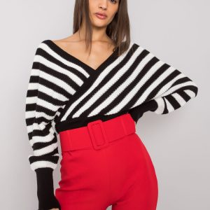 Wholesale Black and white striped sweater Courtie RUE PARIS