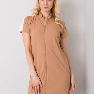 Wholesale Camel casual dress Seppa RUE PARIS