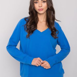 Wholesale Dark Blue Long Sleeve Blouse Alexie RUE PARIS