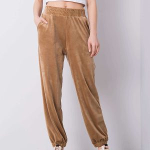 Wholesale Beige velour sweatpants Moonlight RUE PARIS