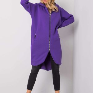 Wholesale Dark purple sweatshirt Tina RUE PARIS