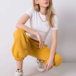 Wholesale Mariposa RUE PARIS mustard sweatpants