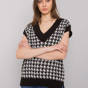 Wholesale Villena RUE PARIS black and white knitted vest