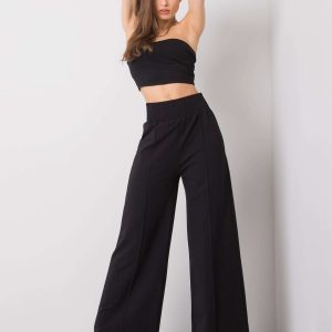 Wholesale Black wide sweatpants Santiago RUE PARIS