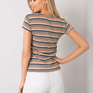 Wholesale Blouse with colorful stripes Alwine RUE PARIS