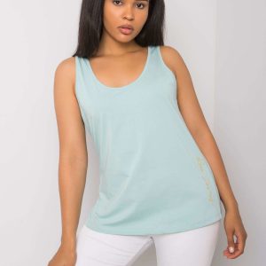 Wholesale Beitris RUE PARIS Mint Plus Size Cotton Top