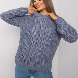 Wholesale Blue knitted sweater for women Grinnell RUE PARIS