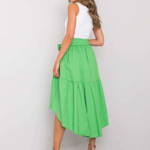 Wholesale Green asymmetrical skirt Shayna RUE PARIS