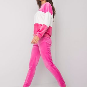 Wholesale Pink velor set Andrine RUE PARIS