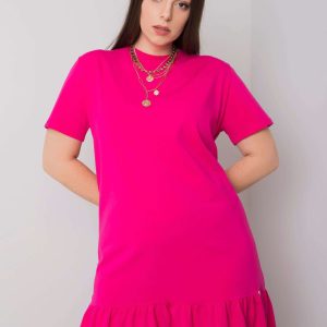 Wholesale Sarah Fuchsia Plus Size Dress