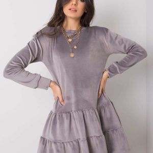 Wholesale Grey velour dress Candle RUE PARIS