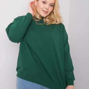 Wholesale Dark Green Plus Size Hoodie Harmony