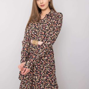 Wholesale Black flower dress Milla RUE PARIS