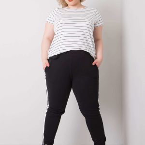 Wholesale Kairi Plus Size Black Sweatpants