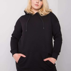 Wholesale Luna Black Plus Size Hoodie