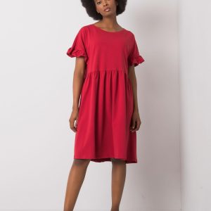 Wholesale Burgundy dress Marietta RUE PARIS